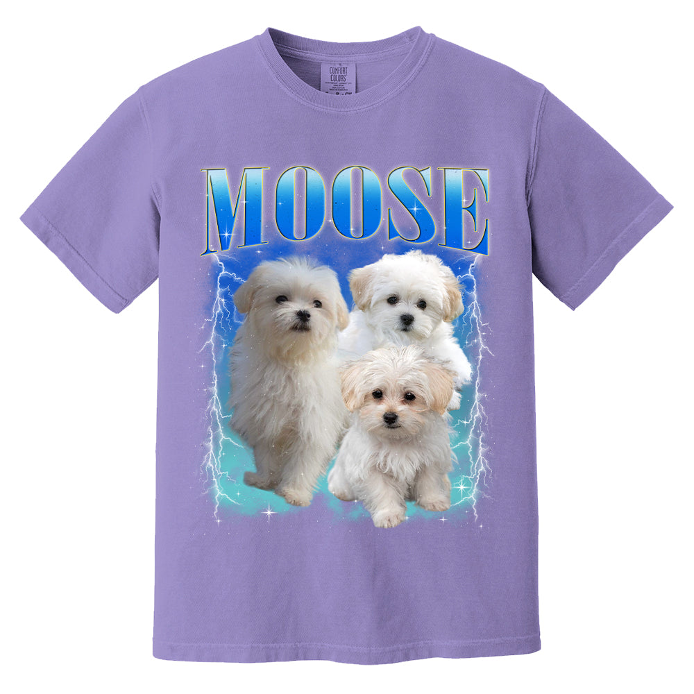 Comfort Colors Custom Bootleg Shirt, Custom Pet Shirt, Custom Dog Shirt, Dog Remembrance Gift