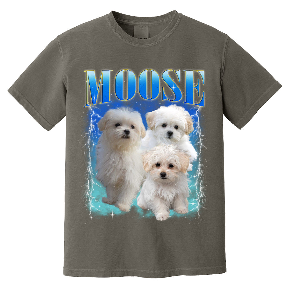 Comfort Colors Custom Bootleg Shirt, Custom Pet Shirt, Custom Dog Shirt, Dog Remembrance Gift
