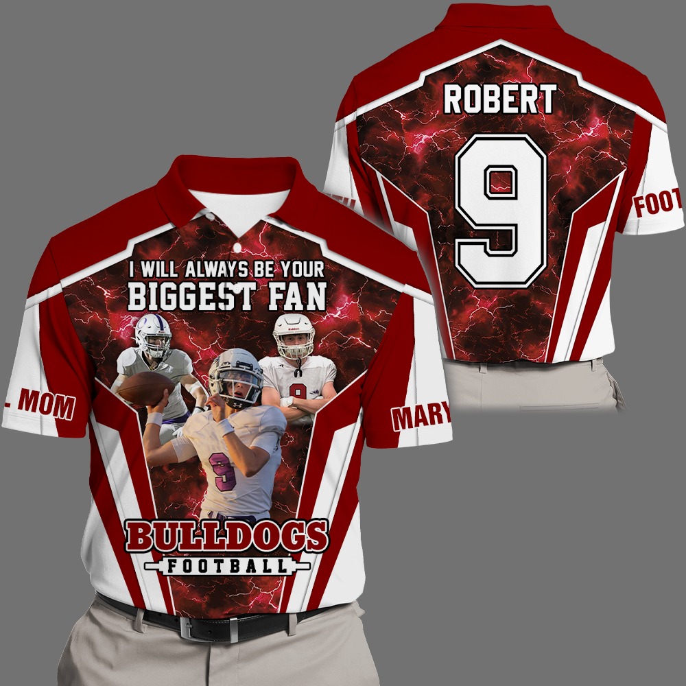 I Will Always Be Your Biggest Fan Personalized All Over Print Shirt For Football Mom Grandma Sport Family K1702 Trhn