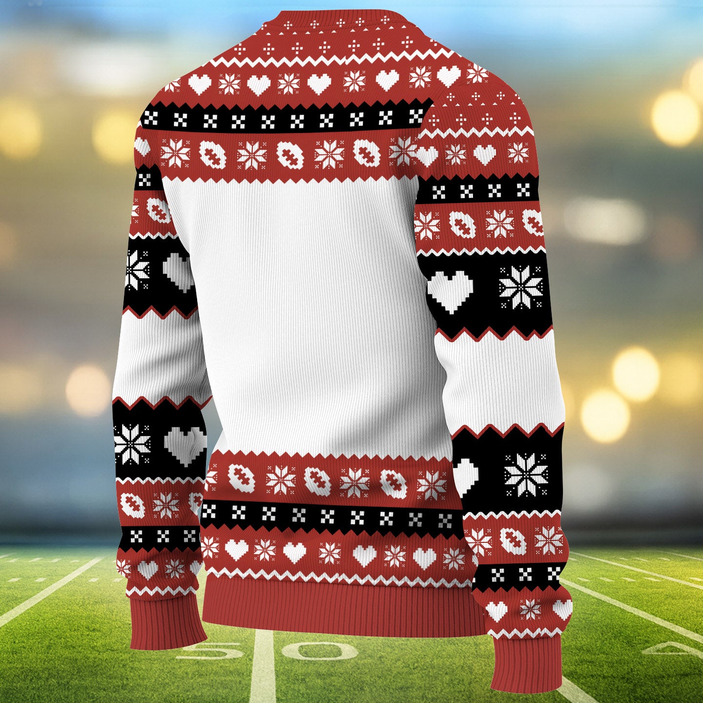Grandma, Mom Football, Those Are My Boys, Personalized Ugly Sweater, Gift For Football Lover T1807 Nh00