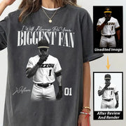I'll Always Be Your Biggest Fan - Washed Tee Retro Bootleg Shirt For Baseball Players NA04