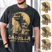 Personalized Dadzilla T-Shirt Father Day Gifts for Dad Funny Papa Tshirt Cool Daddy Dinosaur Tee New Art Hv01
