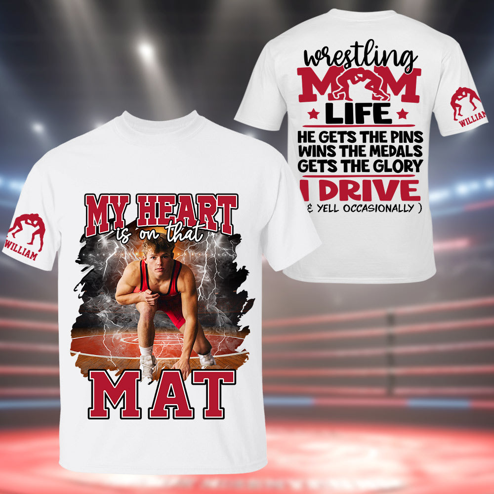 Wrestling Mom Life - Personalized Shirt For Wrestling Family NA04 Li29