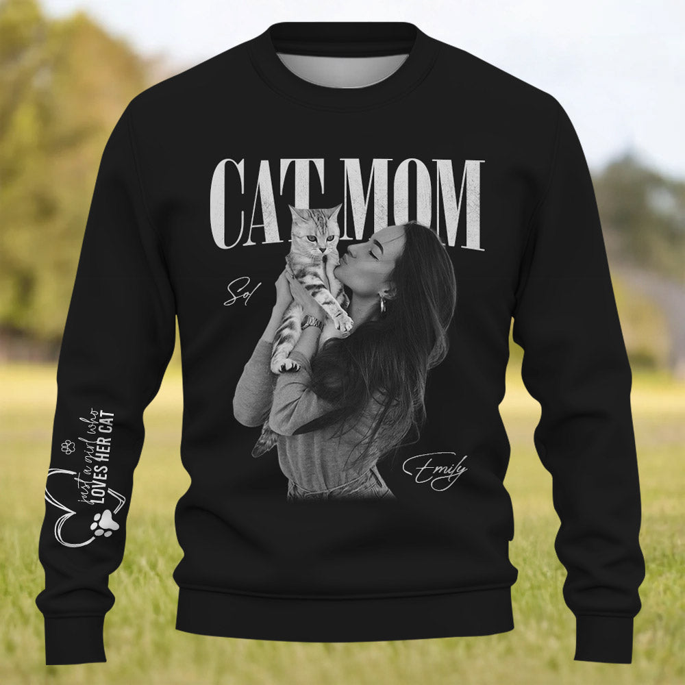 Cat Mom Cat Dad - Washed Tee Retro Bootleg Shirt For Cat Lovers T1807