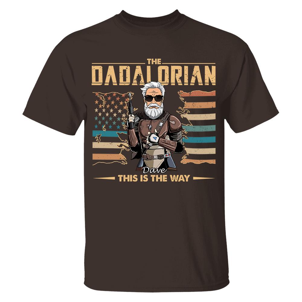 The Dadalorian This Is The Way - Personalized Shirt For Dad, Grandpa, Gift For Father's Day A2110 Hv01