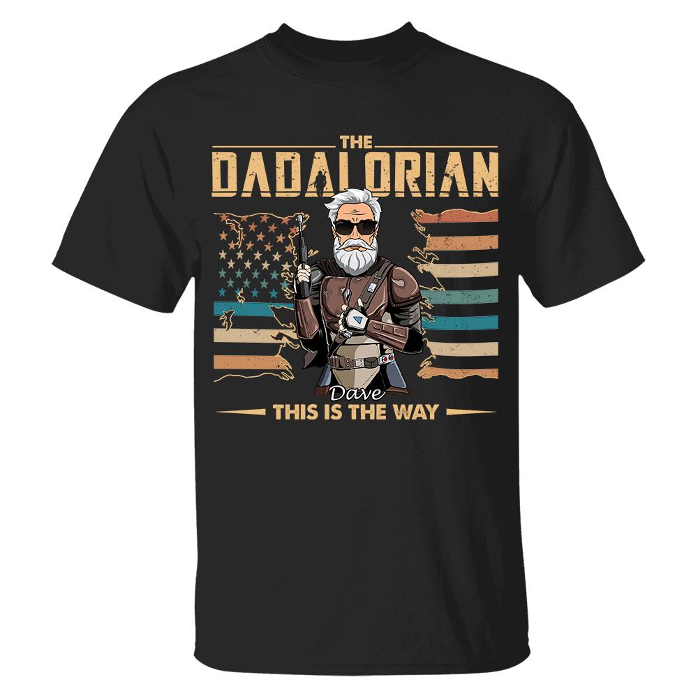The Dadalorian This Is The Way - Personalized Shirt For Dad, Grandpa, Gift For Father's Day A2110 Hv01
