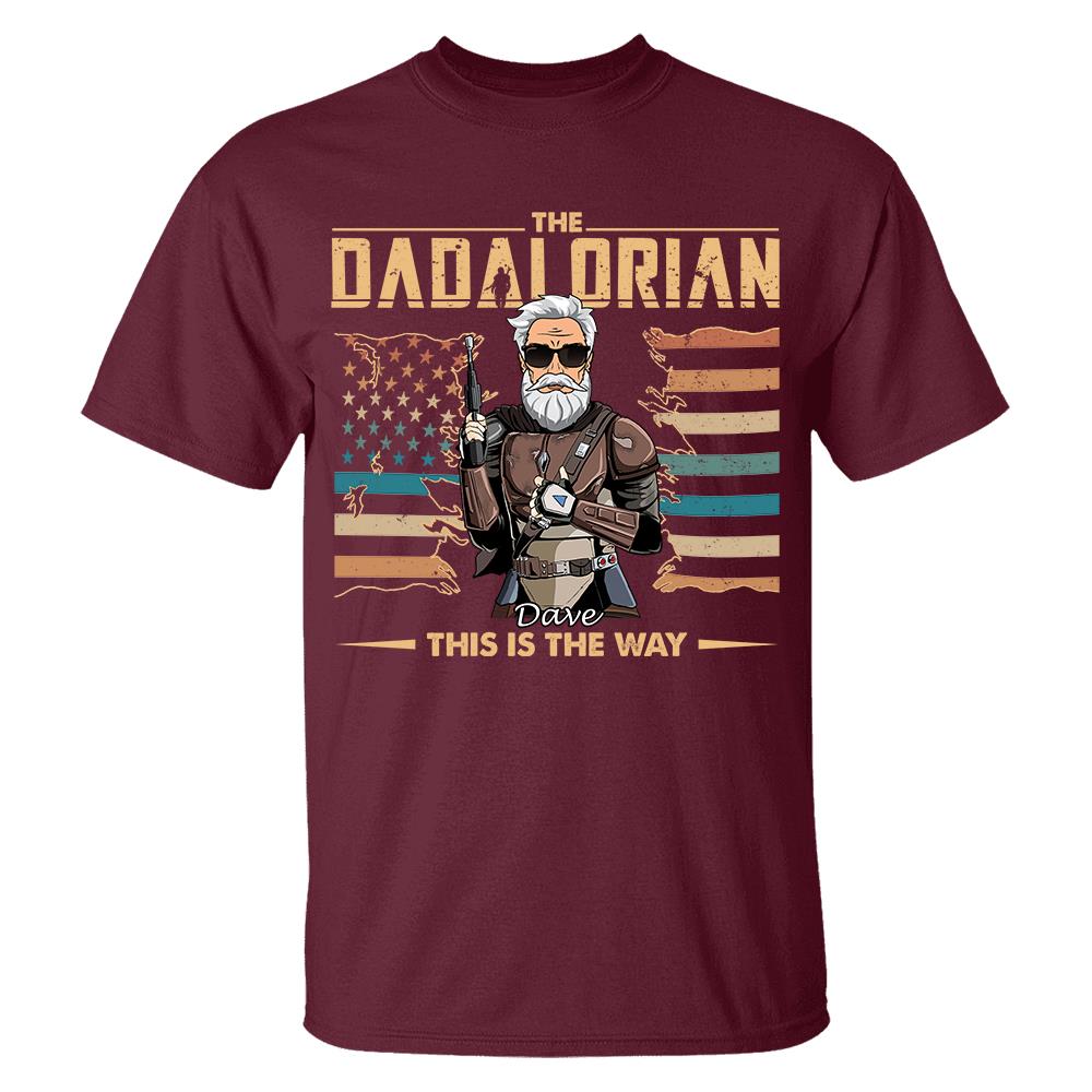 The Dadalorian This Is The Way - Personalized Shirt For Dad, Grandpa, Gift For Father's Day A2110 Hv01