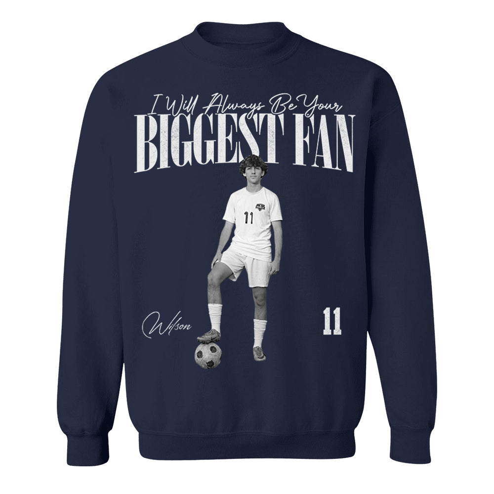 I'll Always Be Your Biggest Fan - Washed Tee Retro Bootleg Shirt For Soccer Players NA02