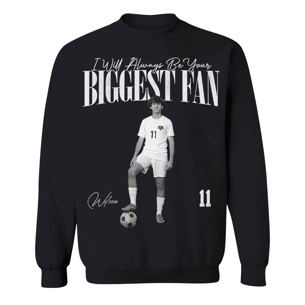 I'll Always Be Your Biggest Fan - Washed Tee Retro Bootleg Shirt For Soccer Players NA02