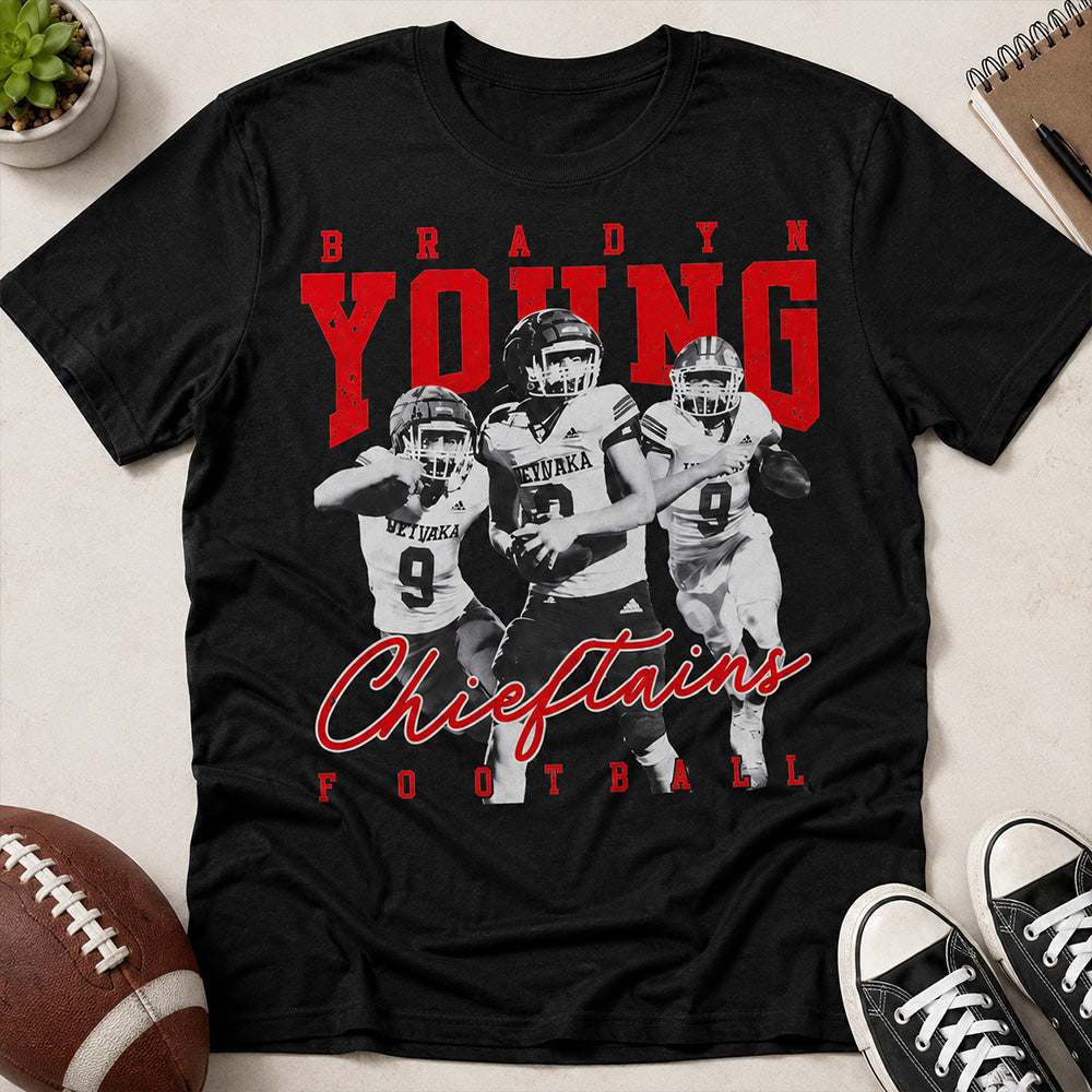 Personalized Washed Tee Retro Bootleg Shirt For Football Players NA04 T24