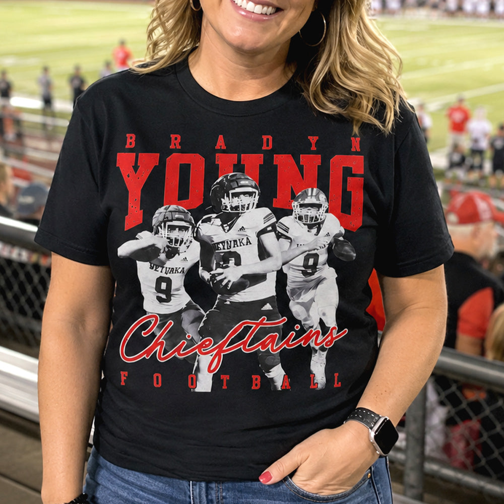 Personalized Washed Tee Retro Bootleg Shirt For Football Players NA04 T24