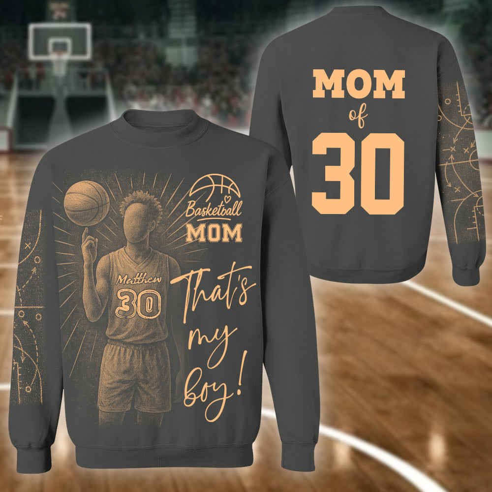 Personalized Bleach Style Basketball Shirt For Basketball Mom Pt99