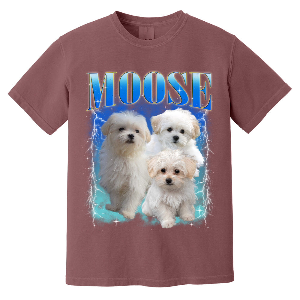 Comfort Colors Custom Bootleg Shirt, Custom Pet Shirt, Custom Dog Shirt, Dog Remembrance Gift
