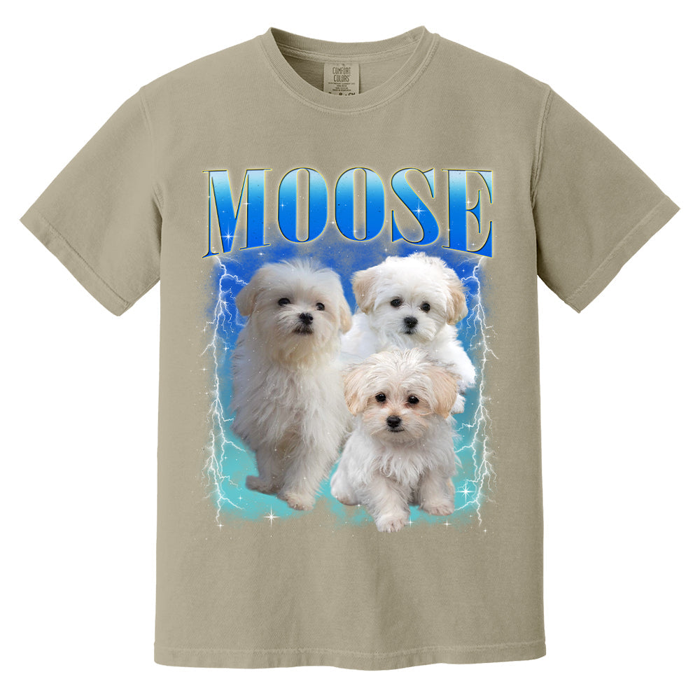 Comfort Colors Custom Bootleg Shirt, Custom Pet Shirt, Custom Dog Shirt, Dog Remembrance Gift