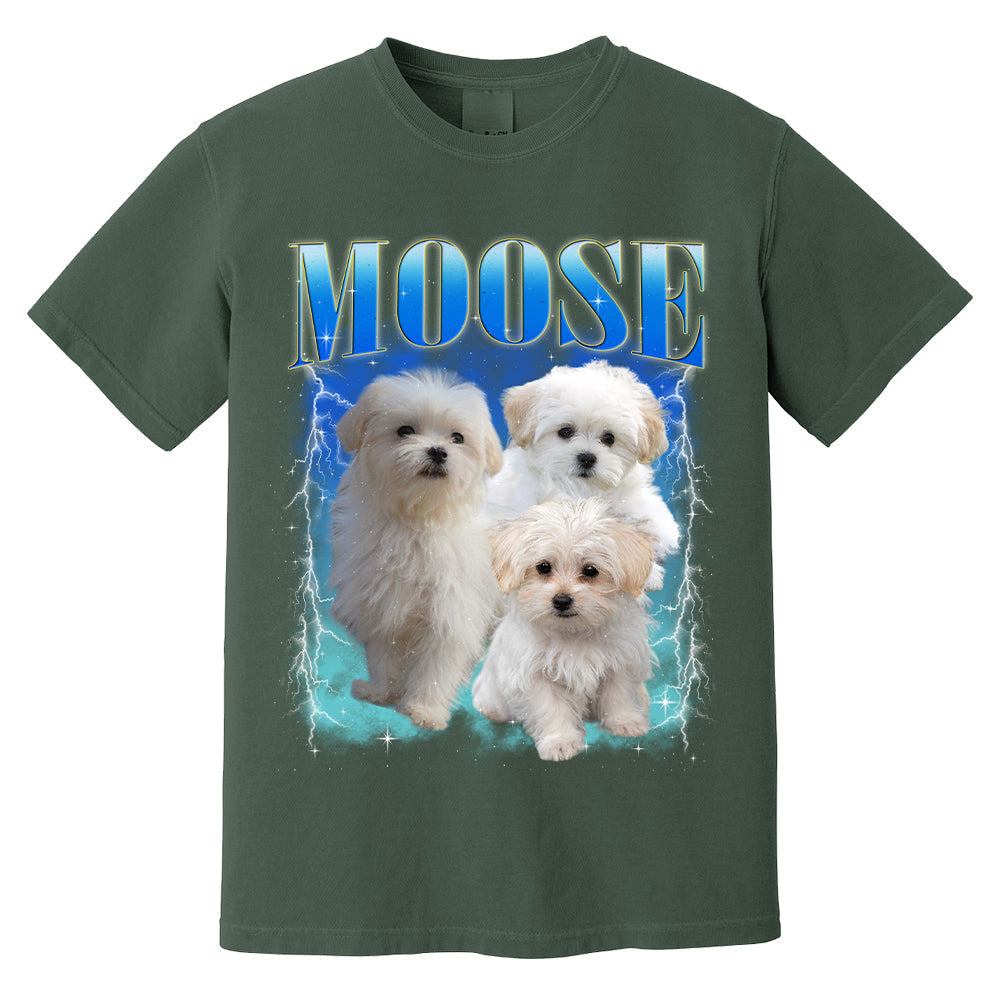 Comfort Colors Custom Bootleg Shirt, Custom Pet Shirt, Custom Dog Shirt, Dog Remembrance Gift