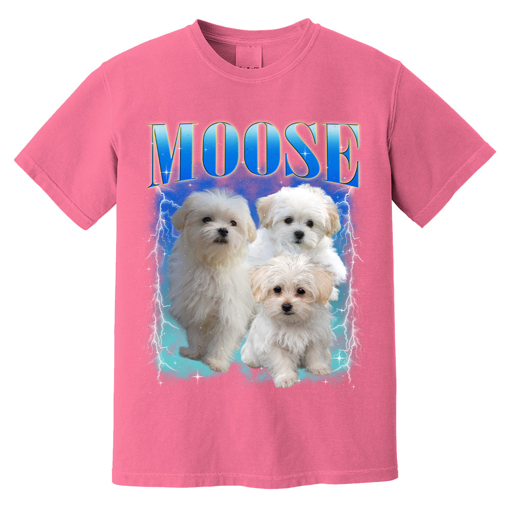 Comfort Colors Custom Bootleg Shirt, Custom Pet Shirt, Custom Dog Shirt, Dog Remembrance Gift