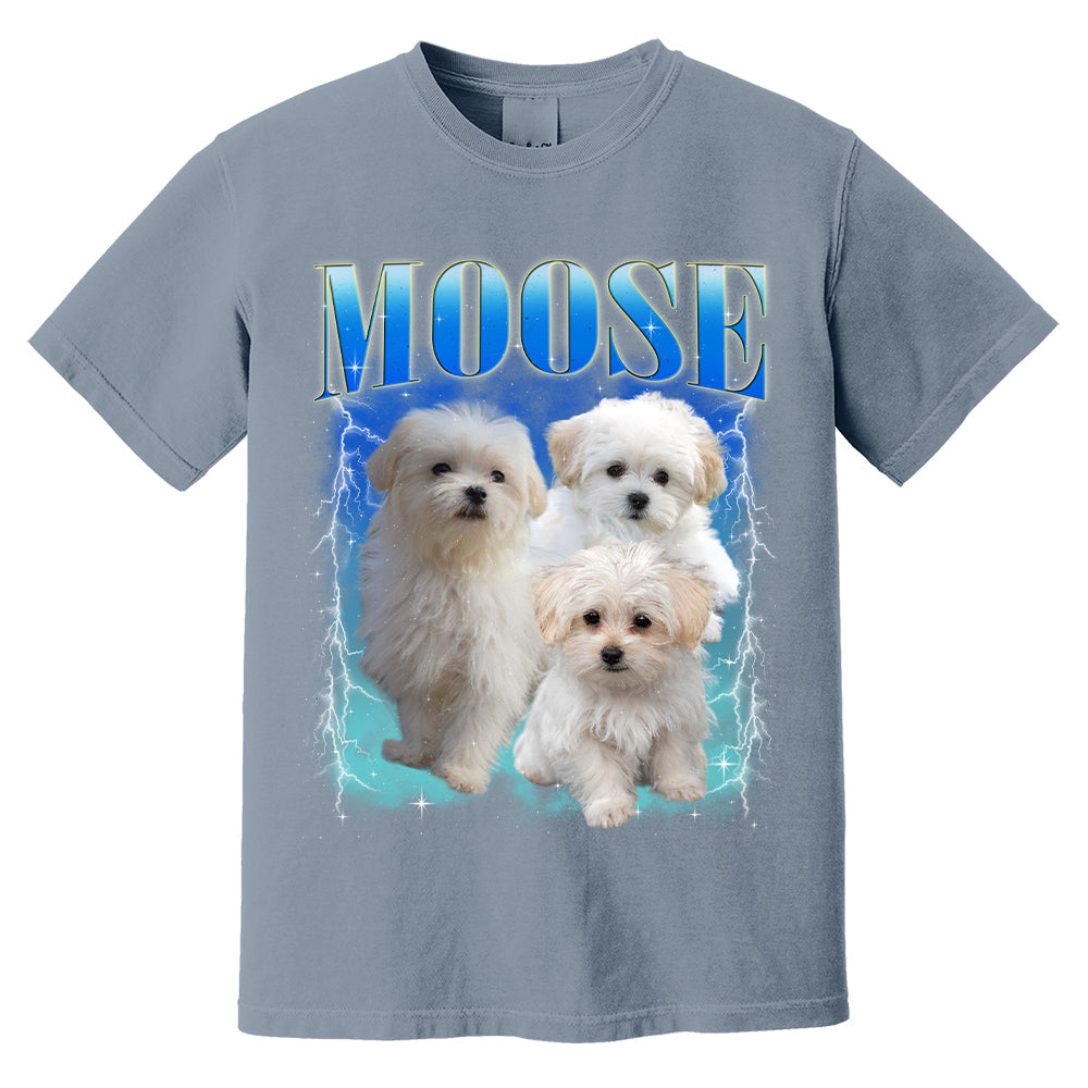 Comfort Colors Custom Bootleg Shirt, Custom Pet Shirt, Custom Dog Shirt, Dog Remembrance Gift