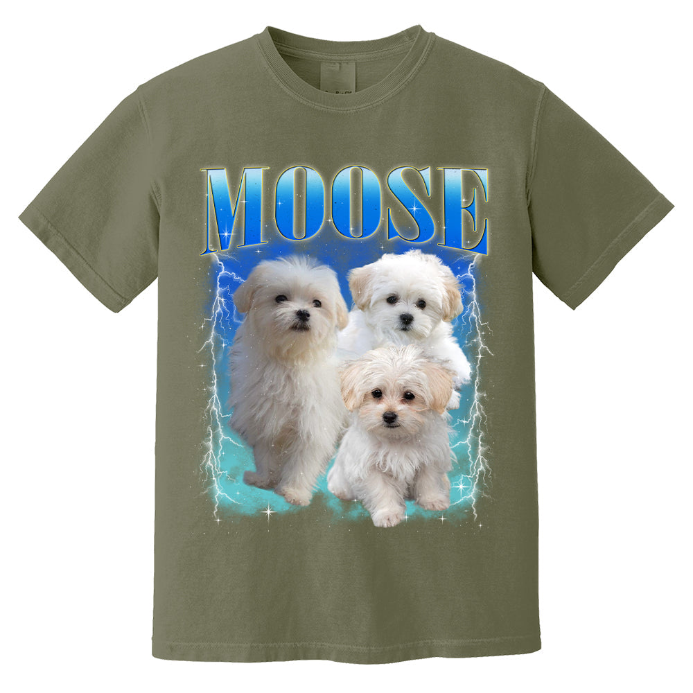 Comfort Colors Custom Bootleg Shirt, Custom Pet Shirt, Custom Dog Shirt, Dog Remembrance Gift