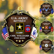 Custom Christmas Ornament For Veteran Available To All Military Branches Veteran Day Gift H2511 Trna