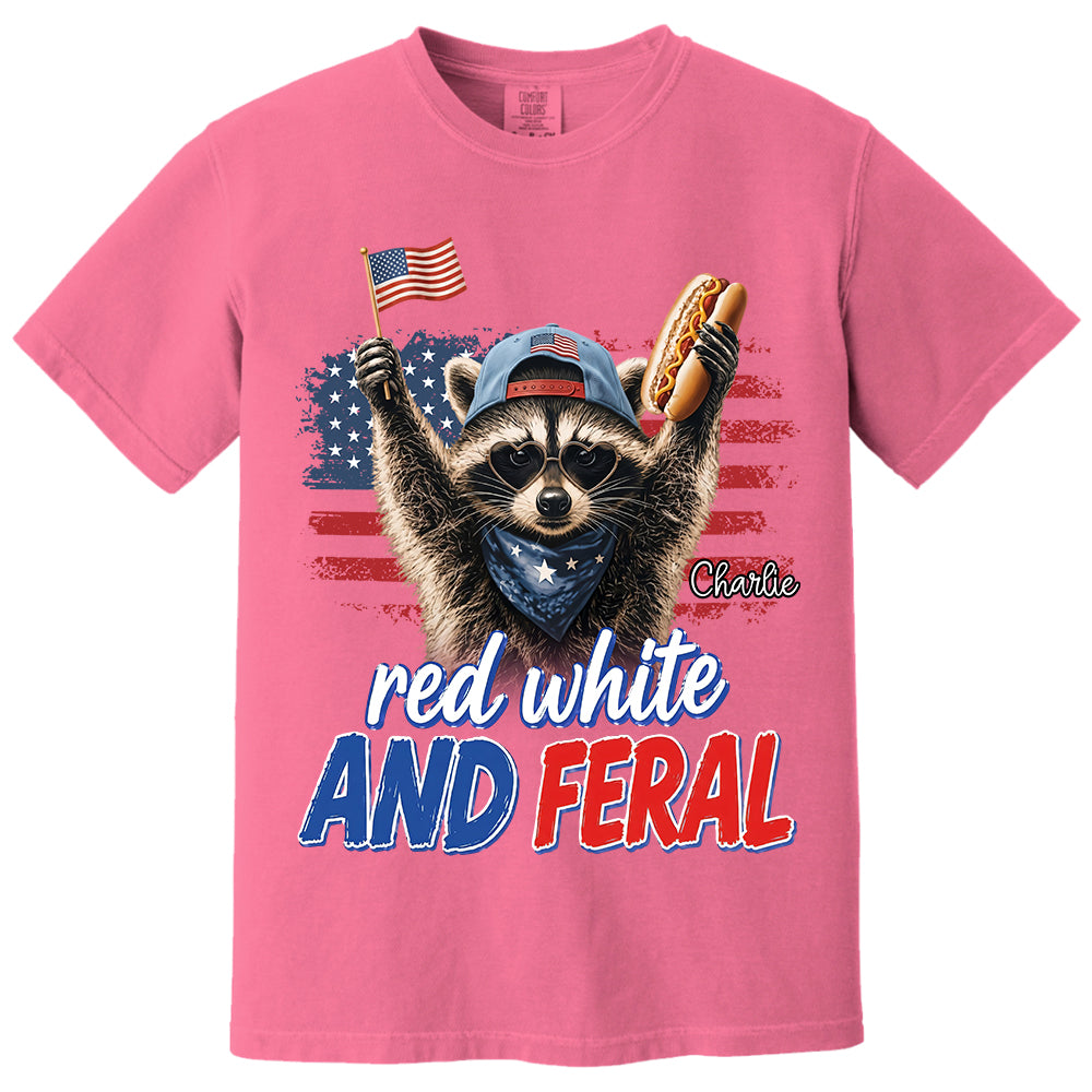 Red White And Patriotic Raccoon, Custom Photo Pet Dog Cat & Raccoon Shirt, Funny USA Animal For 250 Years Of Freedom, July 4th Gift MI209 VH01