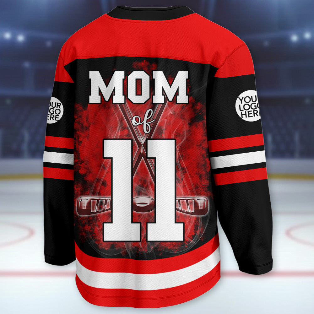 Custom Photo Ice Hockey Jersey Shirt For Ice Hockey Family Game Day Shirt T24