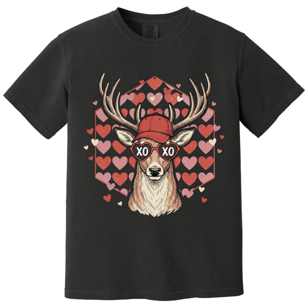 Personalized Retro Valentines Hunting Shirt, Deer Hunter Valentine Shirt Gift T24