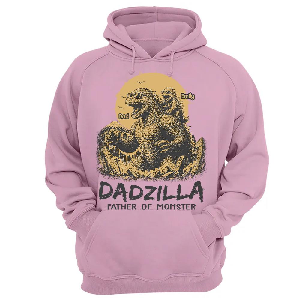 Dadzilla Father Of The Monsters Personalized Shirt Gift For Dad, Happy Father's Day 2026 T1807 Hv01