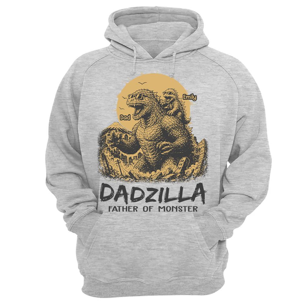 Dadzilla Father Of The Monsters Personalized Shirt Gift For Dad, Happy Father's Day 2026 T1807 Hv01
