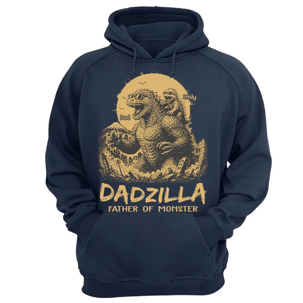 Dadzilla Father Of The Monsters Personalized Shirt Gift For Dad, Happy Father's Day 2026 T1807 Hv01