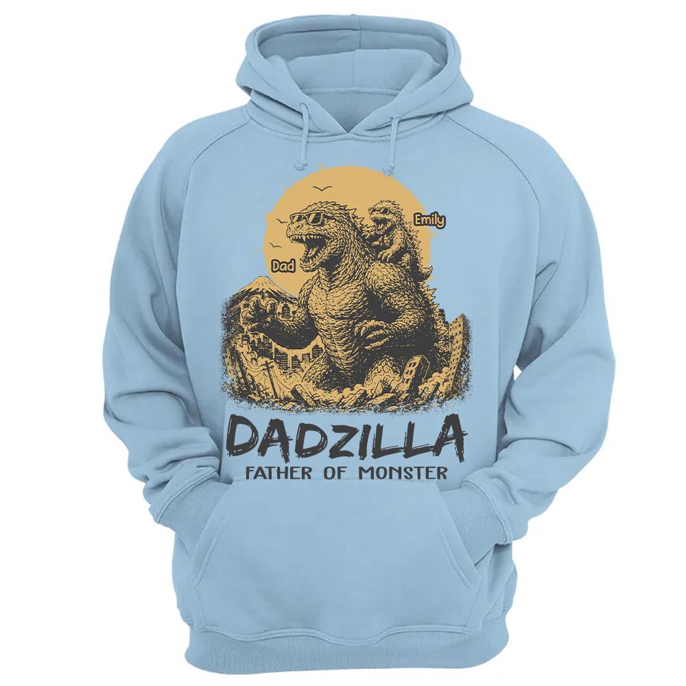 Dadzilla Father Of The Monsters Personalized Shirt Gift For Dad, Happy Father's Day 2026 T1807 Hv01