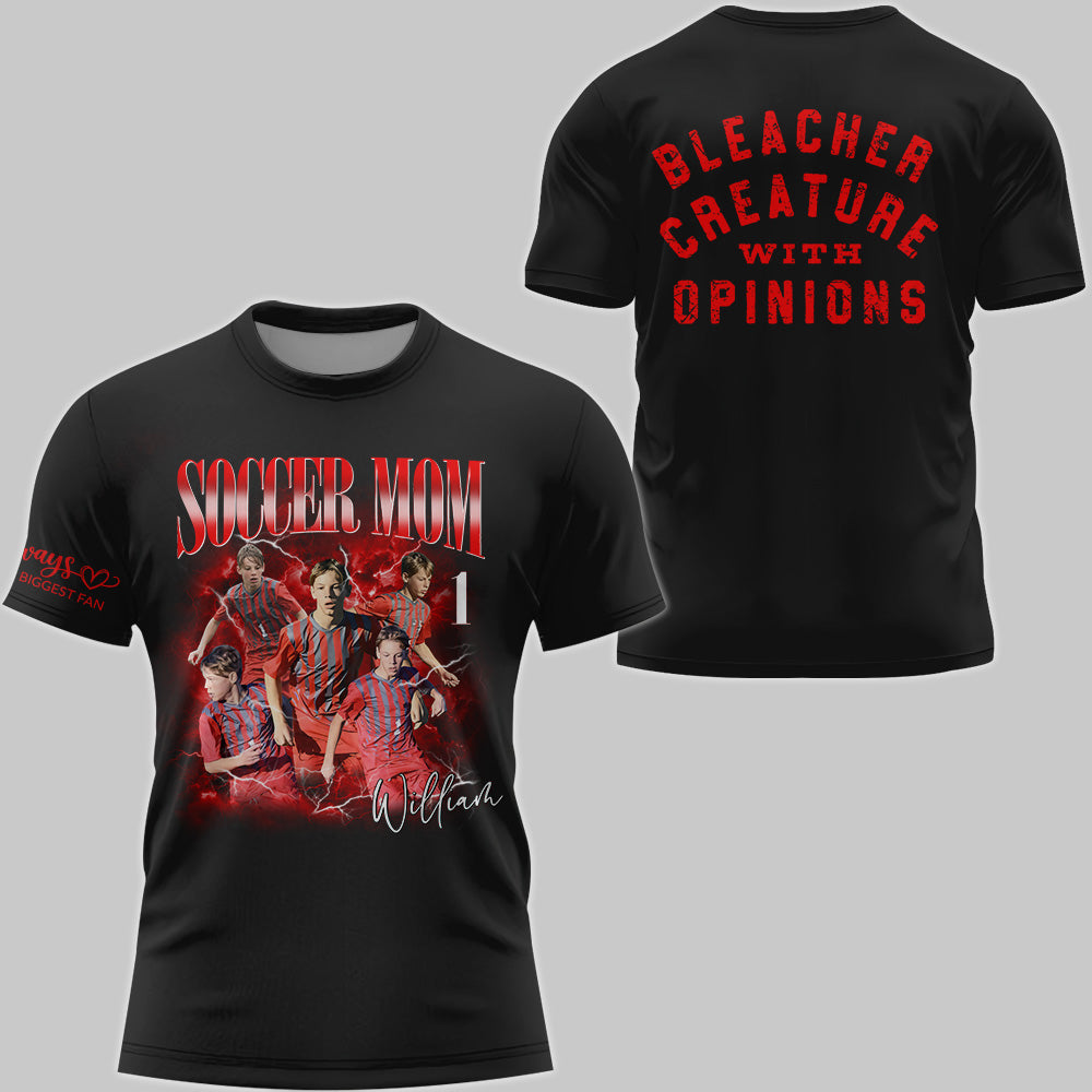 Soccer Mom - Personalized Shirt For Soccer Lovers Custom Photos Shirt For Family NA04 TH23