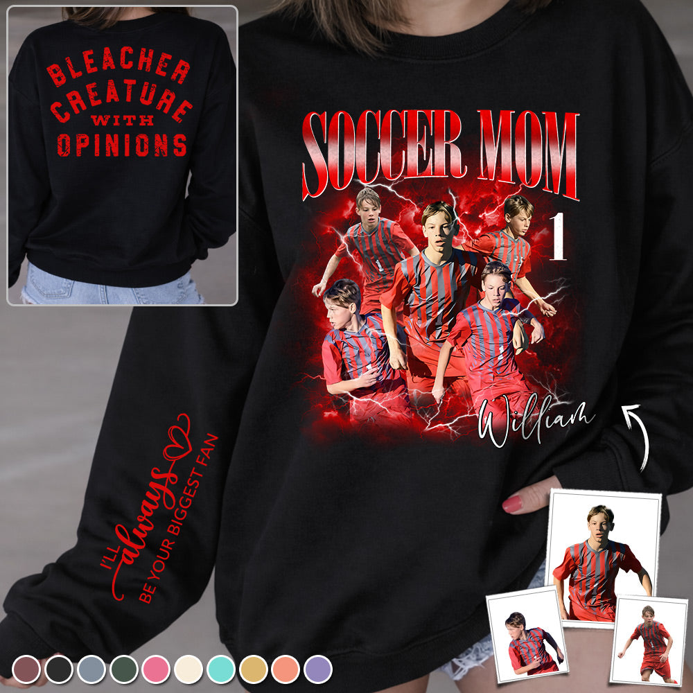 Soccer Mom - Personalized Shirt For Soccer Lovers Custom Photos Shirt For Family NA04 TH23