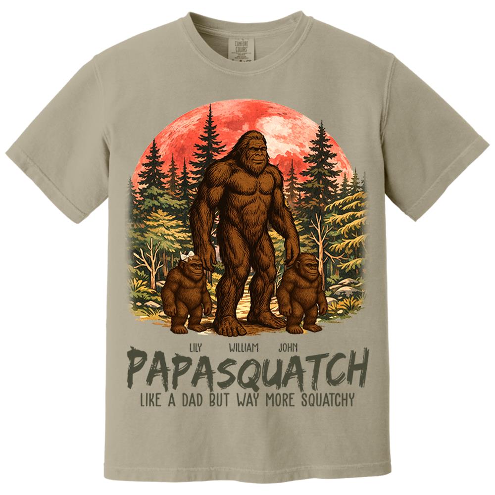 Custom Papasquatch, Like A Grandpa, Just Way More Squatchy Vintage Shirt Nh00