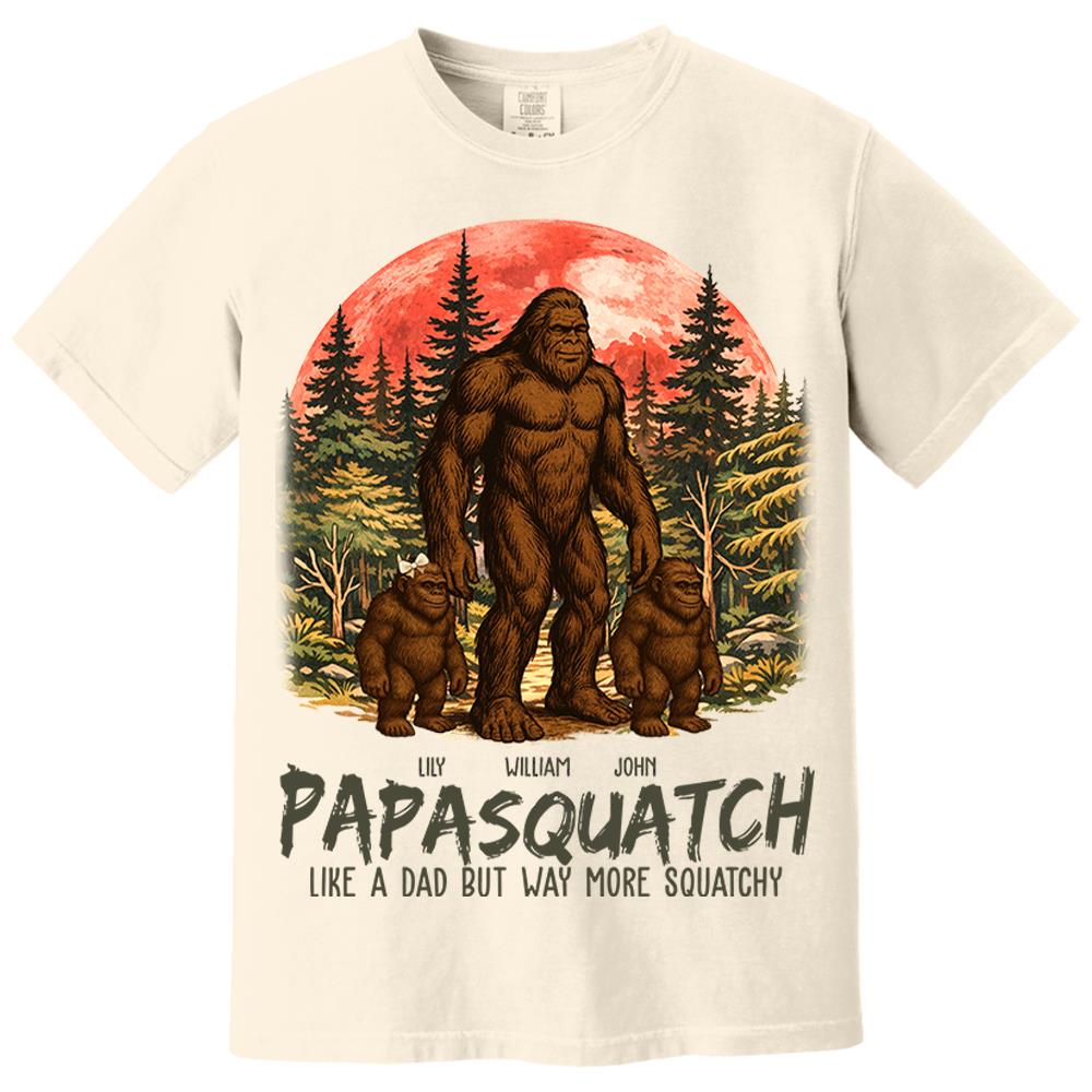 Custom Papasquatch, Like A Grandpa, Just Way More Squatchy Vintage Shirt Nh00