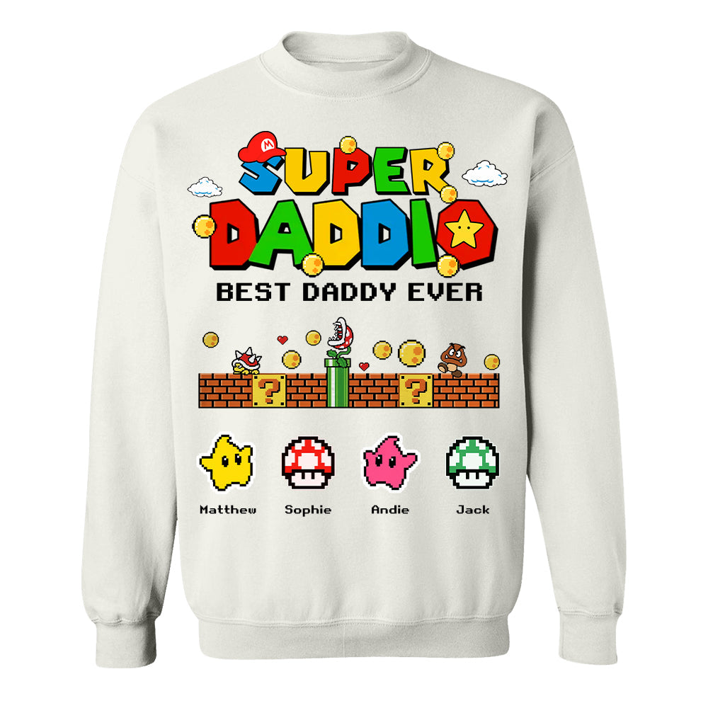 Personalized Super Daddio Shirt, Best Daddy Ever, Gift For Father's Day L0411 Hv01