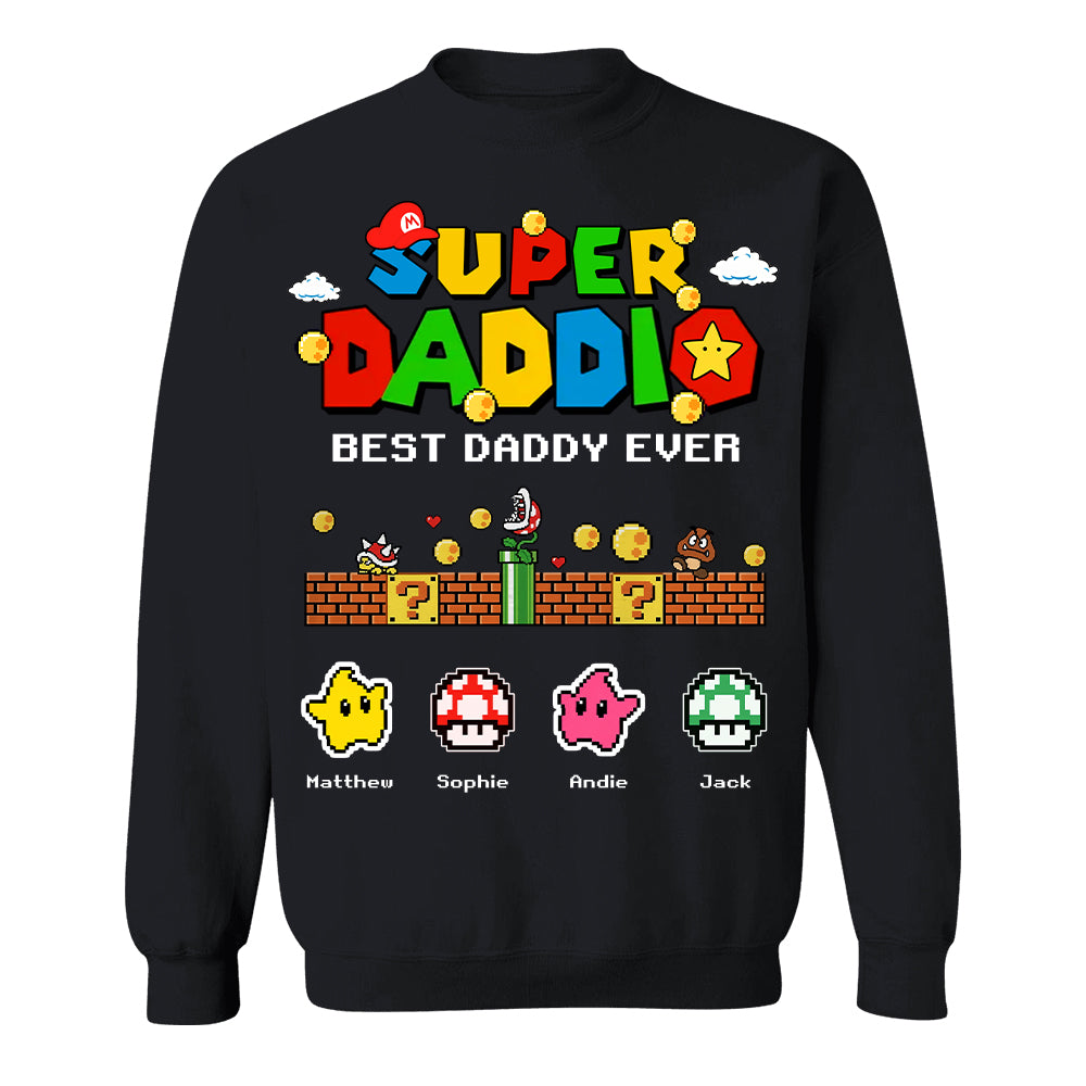 Personalized Super Daddio Shirt, Best Daddy Ever, Gift For Father's Day L0411 Hv01