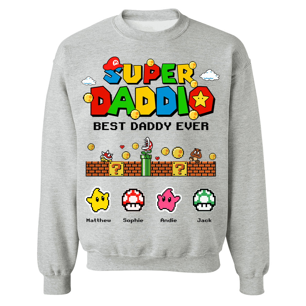 Personalized Super Daddio Shirt, Best Daddy Ever, Gift For Father's Day L0411 Hv01