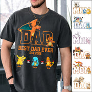 Pokedad Best Dad Ever, Personalized Pokedad Shirt With Kids Name, Father's Day Gifts For Dad, Husband, Grandpa MI209 Hv01