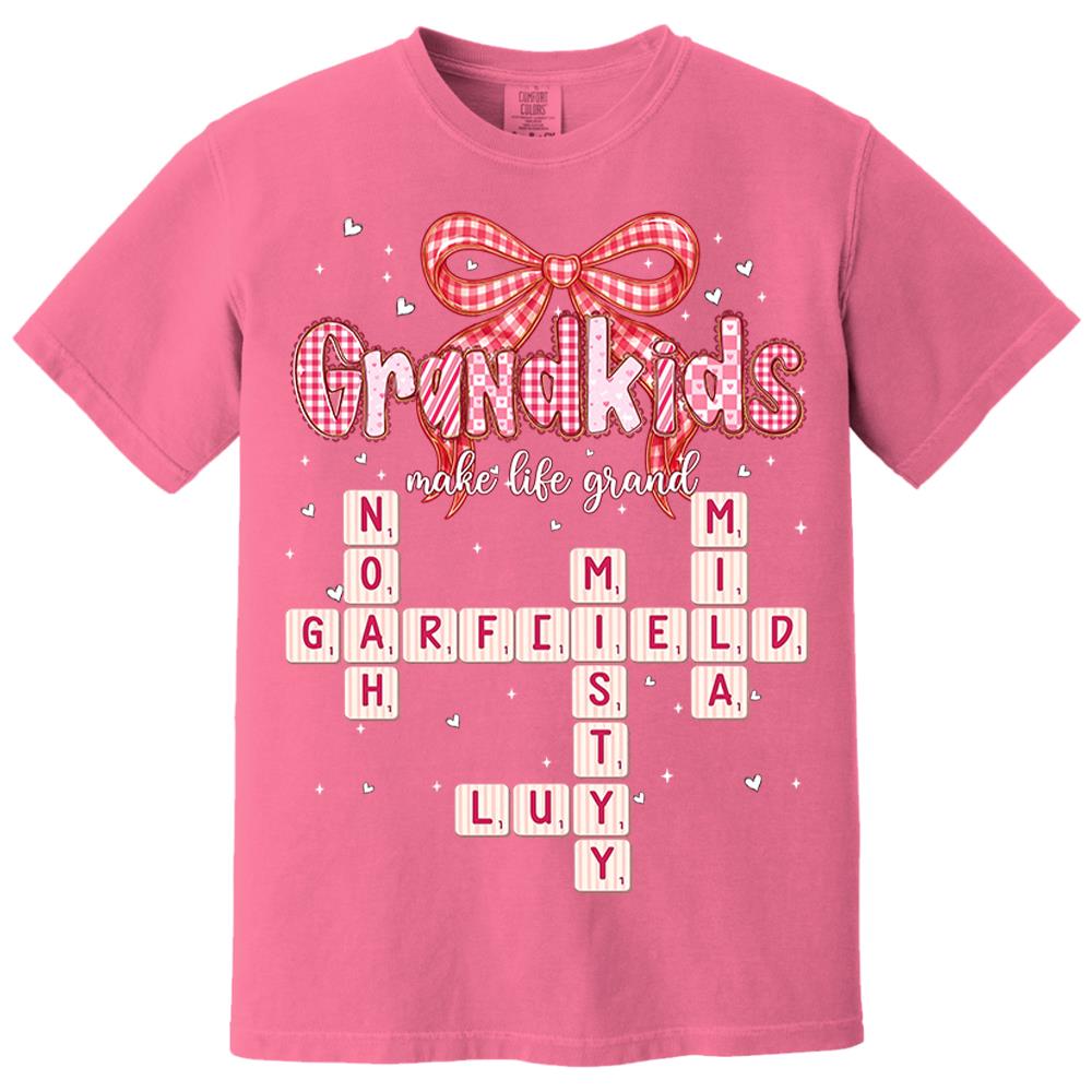 Personalized Mama Gigi Nana Crossword Valentine Shirt Nh00