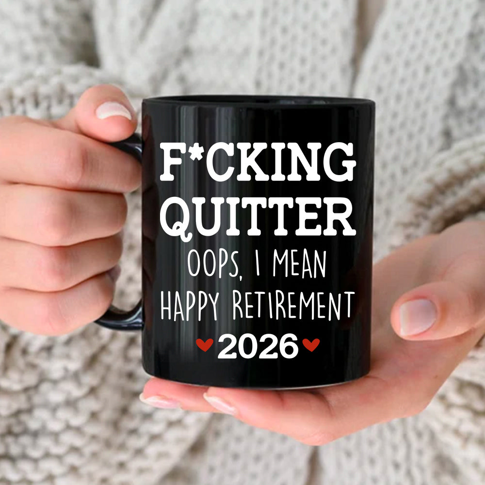Personalized Retirement 2026 Coffee Mug, Happy Retirement Cup, Custom Retirement Gift For Boss Co Worker, Officially Retired Cup For Her VH01