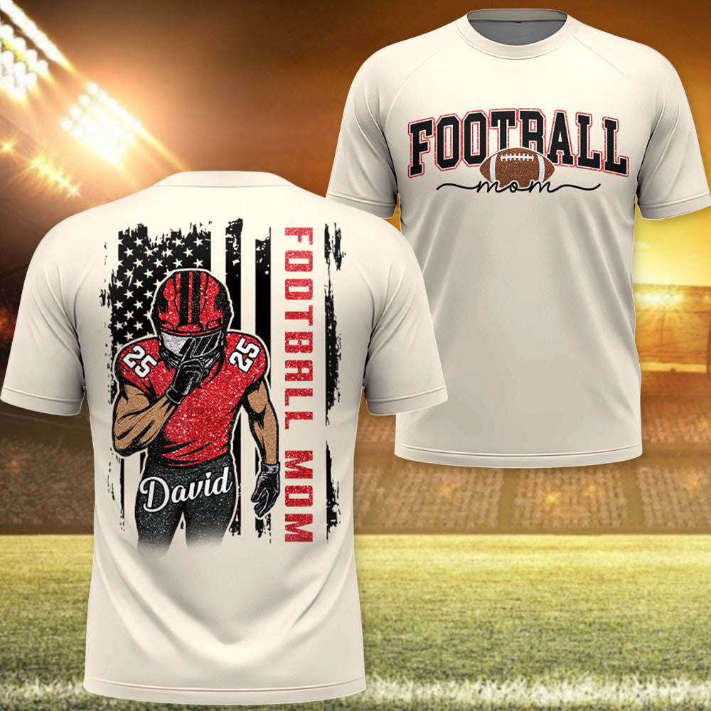 Football Mom - I'll Always Be Your Biggest Fan Personalized Shirt For Football Family T1807