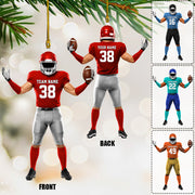 Luxury Ornament American Football Personalized Ornament Gift For Football Player Football Lovers Do99
