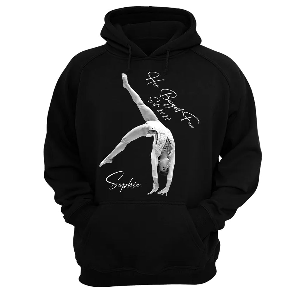 Her Biggest Fan - Washed Tee Retro Bootleg Shirt For Gymnast A2110