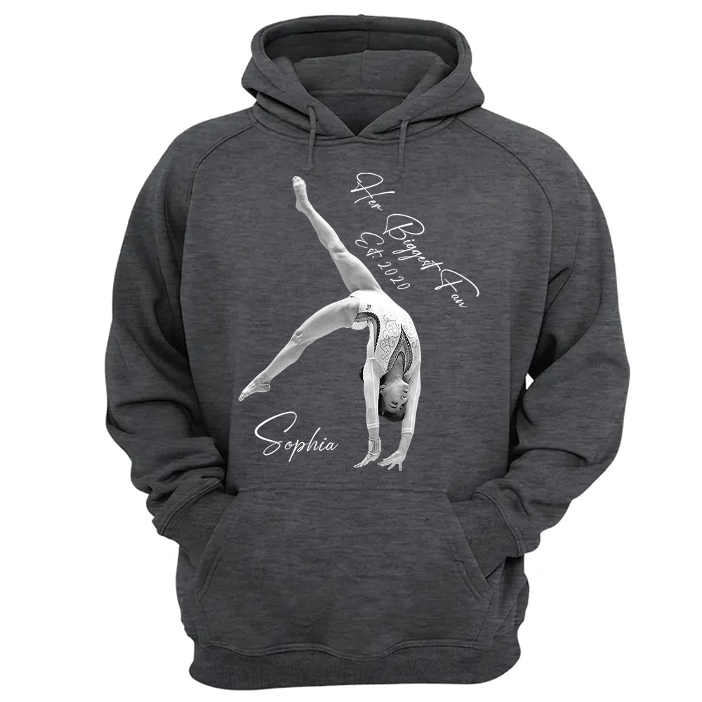 Her Biggest Fan - Washed Tee Retro Bootleg Shirt For Gymnast A2110
