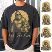 Personalized Dadsquatch T-Shirt Father Day Gifts for Dad Funny Papa Tshirt Cool Daddy Bigfoot Tee