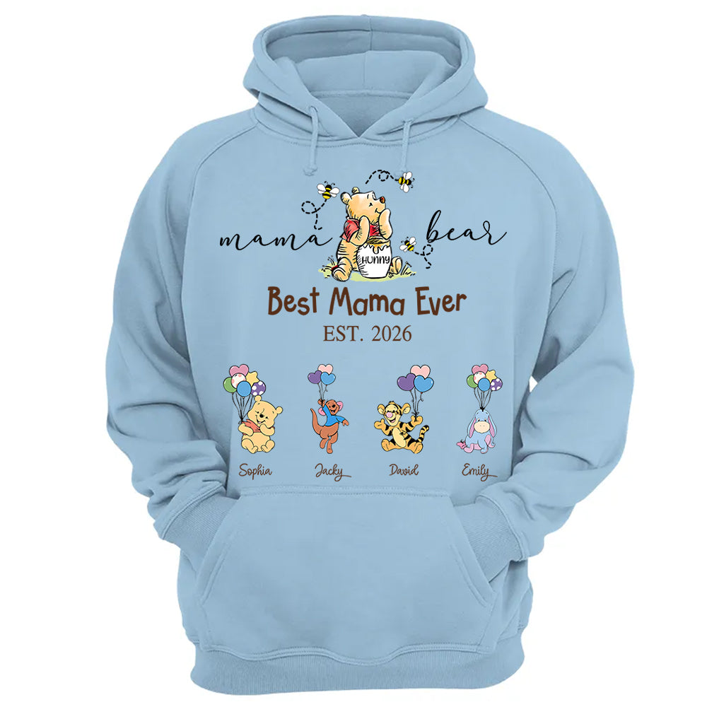 Custom Mama Grandma Bear  Sweatshirt, Mama Bear Shirt, Personalized Shirt Gift For Mom, Grandma, Custom Mother's Day Sweatshirt Shirt MI209