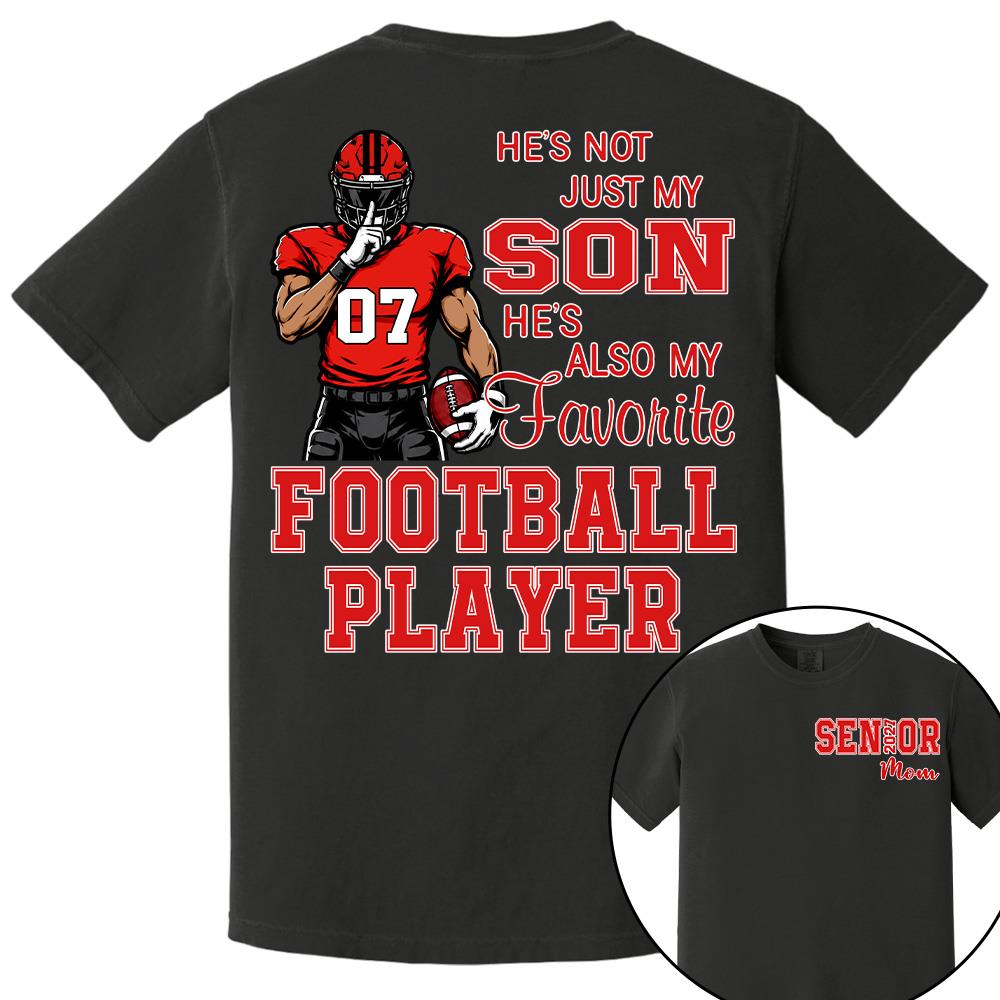 Custom Senior Mom 2027 Football Player Shirt, For Football Lovers L0411 Hv01