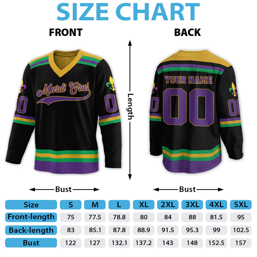 Personalized Mardi Gras Hockey Jersey, Custom Name Mardi Gras Football Jersey, Hockey Jersey Uniform For Hockey Fans, Mardi Gras Outfit, Football Jersey Uniform For Football Fans Pt99