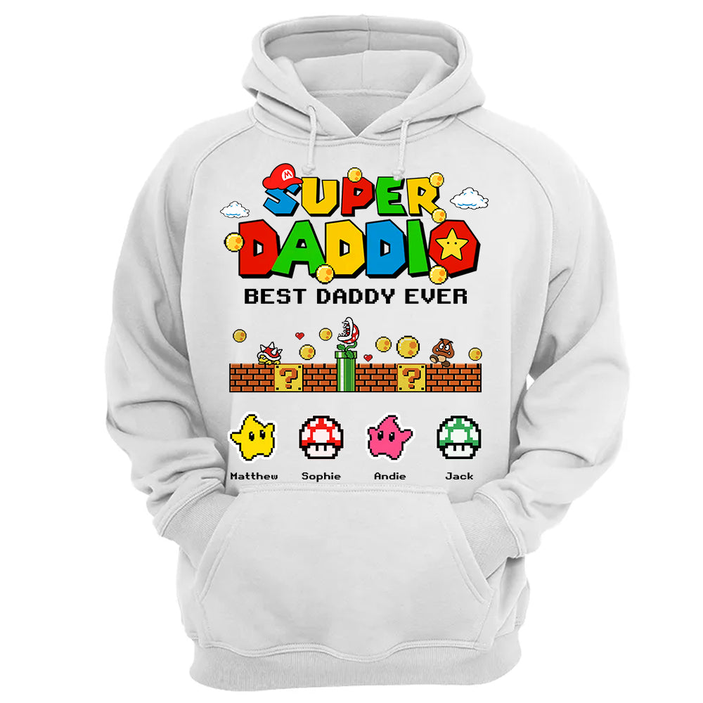Personalized Super Daddio Shirt, Best Daddy Ever, Gift For Father's Day L0411 Hv01