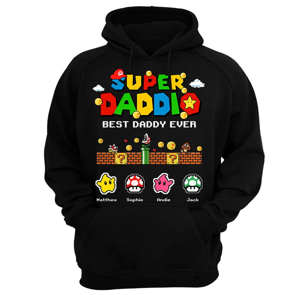 Personalized Super Daddio Shirt, Best Daddy Ever, Gift For Father's Day L0411 Hv01